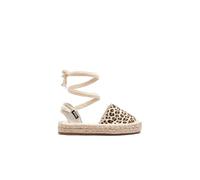 B&W Break&Walk - Espadrilles Filles Basique Léopard pour Fille (Multicolor/Tailla 34)