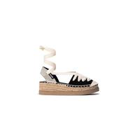 B&W Break&Walk - Espadrilles pour Fille avec Semelle compensée en Toile pour Fille (B&W/Tailla 34)