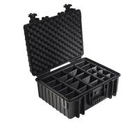 B & W extérieur type de 6500RPD avec séparation rembourrée Système tui pour appareil photo Noir