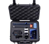 B&W International B&W Mallette de Transport d'extérieur pour GoPro 9/10/11/12/13-2000 (PP.66), Noire, étanche Selon la Certification IP67, Anti-poussière, incassable et Indestructible, Noir, 27 x 22