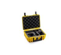 B&W International B&W Mallette de Transport d'extérieur pour GoPro 9-13 - 1000 (PP.41), Jaune, étanche Selon la Certification IP67, Anti-poussière, incassable et Indestructible - Mousse de Fond 100%