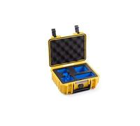 B&W International B&W Mallette de Transport d'extérieur pour Insta360 GO 3 et GO 3S, Type 500, Jaune, étanche Selon la Certification IP67, Anti-poussière, incassable et Indestructible