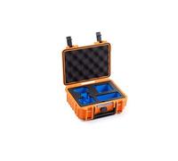 B&W International B&W Mallette de Transport d'extérieur pour Insta360 GO 3 et GO 3S, Type 500, Orange, étanche Selon la Certification IP67, Anti-poussière, incassable et Indestructible