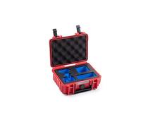 B&W International B&W Mallette de Transport d'extérieur pour Insta360 GO 3 et GO 3S - Type 500 Rouge - Étanche Selon la Certification IP67, Anti-poussière, incassable et Indestructible