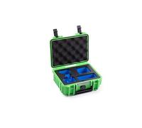 B&W International B&W Mallette de Transport d'extérieur pour Insta360 GO 3 et GO 3S - Type 500 Verte - Étanche Selon la Certification IP67, Anti-poussière, incassable et Indestructible