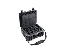 B&W International B&W Mallette de Transport Outdoor Type 6000 - Noir - avec Sac Photo - Étanche Selon la Certification IP67, Anti-poussière, incassable et Indestructible, Noir, Typ 6000 - Innenmaß