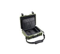 B&W International B&W Valise de Transport d'extérieur Type 5040 - Bronze Vert - avec Sacoche pour Ordinateur Portable - Étanche Selon la Certification IP67, résistante à la poussière, incassable et