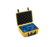 B&W International Mallette de Transport Outdoor 1000 (PP.41) Jaune - pour Insta360 X5 et Insta360 X4 - étanche (IP67), Anti-poussière, Anti-Chocs, extrêmement Robuste