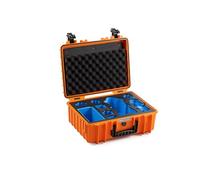 B&W International Mallette de Transport Outdoor 5000 (PP.221) Orange - pour DJI Mavic 4 Pro - Étanche (IP67), étanche à la poussière, aux Chocs, extrêmement Robuste