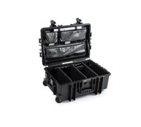 B&W International Tour.Case Mallette d'événement pour Outils et équipements | Organisation flexible, accès rapide, LED de batterie intégrée, protection contre les chocs et les projections d'eau