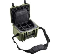 B&W International B&W Mallette de Transport Outdoor Type 2000 - Bronze Vert - avec Sac Photo - Étanche Selon la Certification IP67, Anti-poussière, incassable et Indestructible, Bronze Vert, Typ 2000