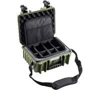 B&W International B&W Mallette de transport Outdoor type 3000 - Vert bronze - Avec sac photo - Étanche selon la certification IP67, étanche à la poussière, incassable et indestructible, bronze vert,