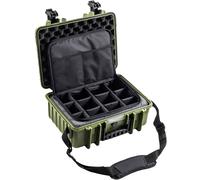 B&W International B&W Mallette de Transport Outdoor Type 4000 - Bronze Vert - avec Sac Photo - Étanche Selon la Certification IP67, Anti-poussière, incassable et Indestructible, Bronze Vert, Typ 4000