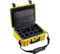 B&W International B&W Mallette de Transport d'extérieur Type 5000 - Jaune - avec Sac Photo - Étanche Selon la Certification IP67, résistante à la poussière, incassable et Indestructible, Jaune, Typ
