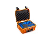 B&W Mallette de transport d'extérieur pour drone DJI Air 3, Air 3S et Fly More Combo - Type 3000 Orange - Étanche selon la certification IP67, anti-poussière, incassable et indestructible
