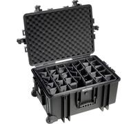 B&W Outdoor Case Type 6800 Cloisons Amovibles avec Trolley noir