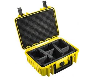 B&W Outdoor Case Type 1000 Cloisons Amovibles jaune