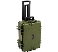 B&W Outdoor Case Type 6800 Cloisons Amovibles avec Trolley vert