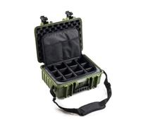 B&W International B&W Mallette de Transport Outdoor Type 4000 - Bronze Vert - avec Sac Photo - Étanche Selon la Certification IP67, Anti-poussière, incassable et Indestructible, Bronze Vert, Typ 4000
