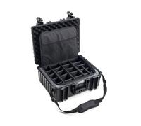 B&W International B&W Mallette de Transport Outdoor Type 6000 - Noir - avec Sac Photo - Étanche Selon la Certification IP67, Anti-poussière, incassable et Indestructible, Noir, Typ 6000 - Innenmaß