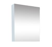 B-Way 60x75 cm armoire de salle de bain en stratifié avec miroir intégré, blanc (BWAY60CABW)