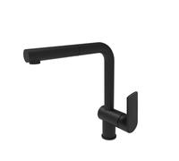 B-Way mitigeur de cuisine sur pied avec douchette extractible, noir mat (SATBSBW185)