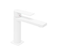 B-Way mitigeur de lavabo sur pied à levier, sans vidage, blanc mat (SATBSBW271B)