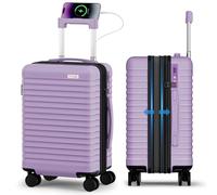 B waygga Bagage à main de 50,8 cm, valise extensible avec roues pivotantes à 360°, bagage à coque rigide approuvé par les compagnies aériennes, 55,9 x 35,6 x 22,9 cm, serrure TSA pour les voyages
