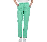 B-well ALESSI Vêtements Médicals Pantalon médicale Femme Homme Pantalon Infirmiere Unisex avec 3 Poches Élastique Moyenne et Ceinture (Vert, XS)