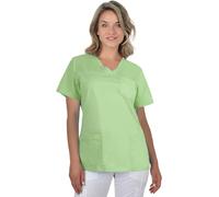 B-well Andrea Blouse Medicale Femme Uniforme Medical Femme à Manches Courtes et col en V Vert Clair 40