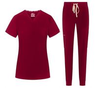 B-well Naomi - Ensemble de blouses pour femmes - Blouse et pantalon à enfiler - Uniforme médicale - Blouse à manches longues avec boutons et pantalon - Vêtement professionnel médical avec élasthanne