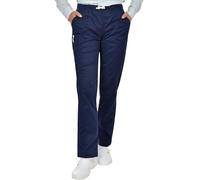 B-well Pantalon de Travail médical Dante 5 Poches, Unisexe, avec Taille élastique et Poches arrières, Pantalon d'uniforme avec Taille Moyenne et Ceinture élastique, Bleu, XS