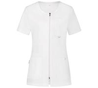 B-well Stella Blouse Médicale Esthéticienne Professionnelle Infirmière Manches Courtes Col V Fermeture Éclair 4 Poches