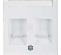 B.X MODULE BLANC CARRELAGE DE PRISE 2X UAE avec carré b 11818989