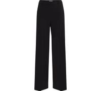 b.young BYDanta Pantalon en tissu pour femmes Jambe large avec plis de ceinture Passants de ceinture Poches en retrait Stretch Regular Fit