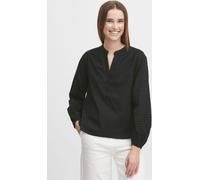 b.young BYGILLA Blouse courte femme Tunique à col V Col montant et détails de ruban sur les manches