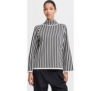 b.young BYOtari Pull en tricot pour femme Pull à grosses mailles avec col haut légèrement élastique Regular fit