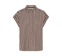 b.young Chemisier 'BYEVINO' marron / blanc, Taille XL