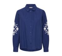 b.young Chemisier ' Hetila' gentiane / blanc, Taille M