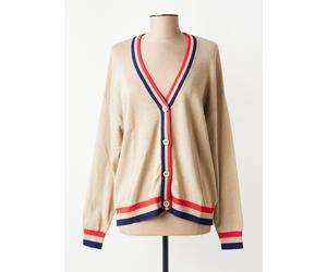 b.young gilets femme de couleur beige 38