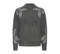 b.young Pull-over ' BYMAGGE' gris foncé / blanc, Taille L