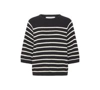 b.young Pull-over 'BYMIKALA' noir / blanc, Taille XS