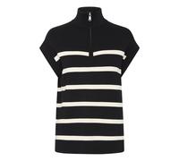 b.young Pull-over 'BYMMORLA' noir / blanc, Taille XL