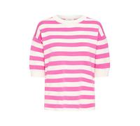 b.young Pull-over 'BYMMORLA' rose / blanc, Taille L