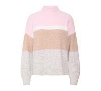 b.young Pull-over 'BYOMEA STRIPED JUMPER 2 -' marron / gris / rose / blanc, Taille XL