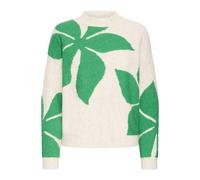 b.young Pull-over 'BYOmea' vert / blanc cassé, Taille XS