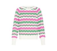 b.young Pull-over 'MMORLA' vert / rose / blanc, Taille S