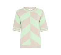 b.young Pull-over 'Morla' vert clair / rose ancienne, Taille L