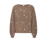 b.young Pull-over 'OTIKI' marron / blanc, Taille XS
