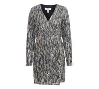 b.young Robe de cocktail 'Solia' gris / gris clair / olive / argent, Taille 38